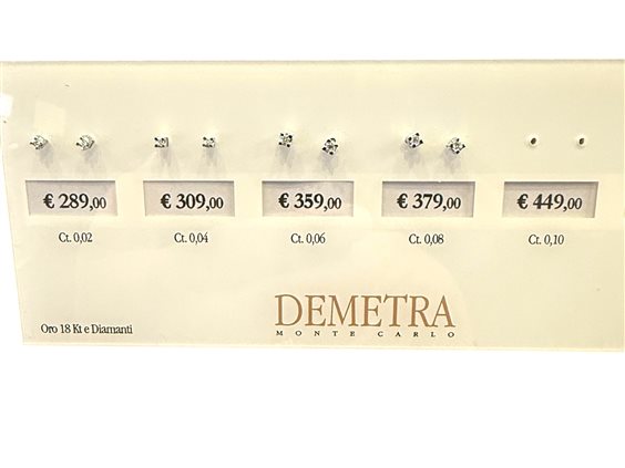 Orecchini Demetra Donna ESSENTIAL in Oro bianco Diamante 022.Q.006.W.A3 - 022.Q.006.W.A3